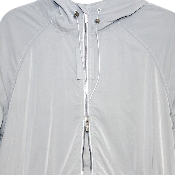 Lululemon Rare Grey Long Windbreaker Jacket Rain Jacket Size 10 - Picture 11 of 15